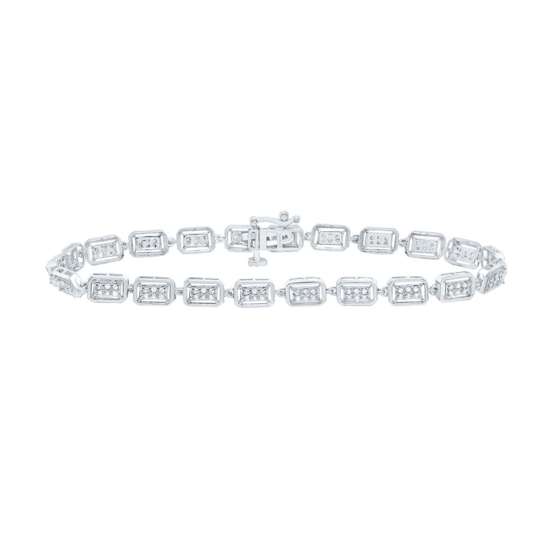 1/2CTW-NAT DIA P2 GIFT LADIES BRACELET (7 INCH) Daisy Joyeria