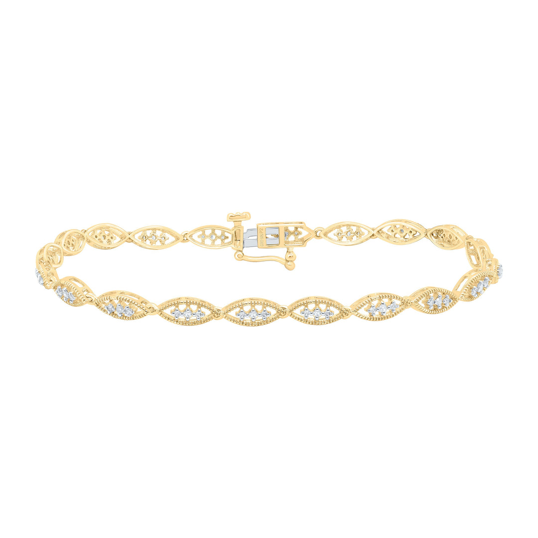 1/3CTW-NAT DIA P2 GIFT LADIES BRACELET (7 INCH) Daisy Joyeria