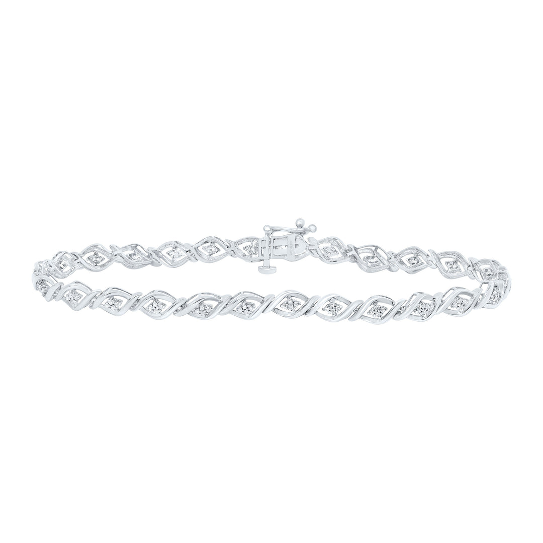 1/4CTW-NAT DIA P2 GIFT LADIES BRACELET (7 INCH) Daisy Joyeria