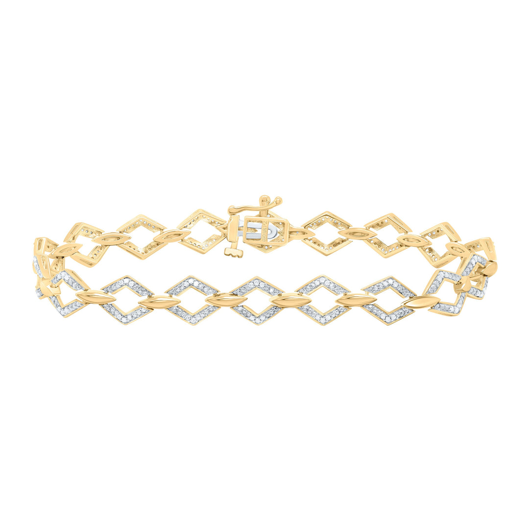 1/4CTW-NAT DIA P2 GIFT LADIES BRACELET (7 INCH) Daisy Joyeria
