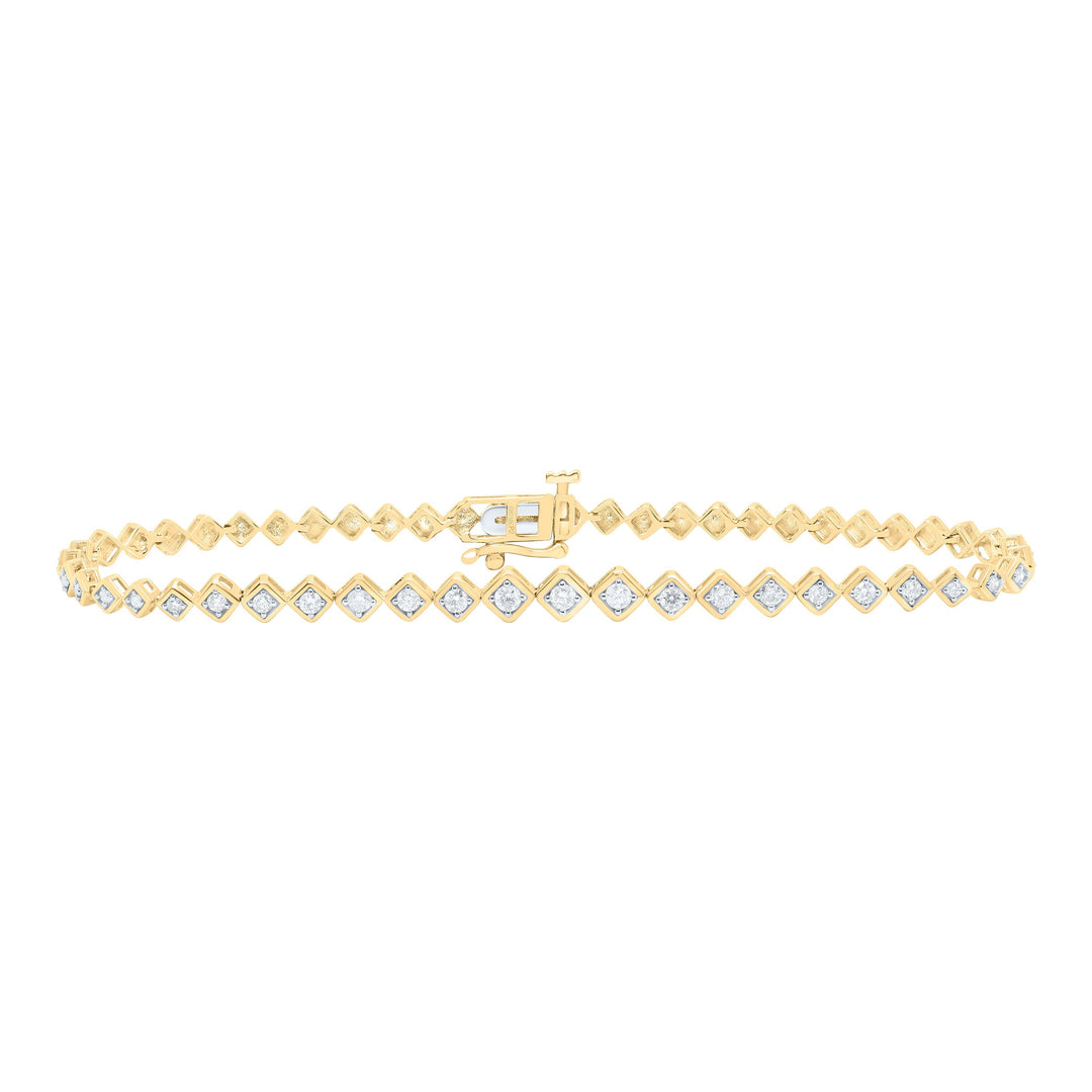 1/2CTW-NAT DIA P2 GIFT LADIES BRACELET (7 INCH) Daisy Joyeria