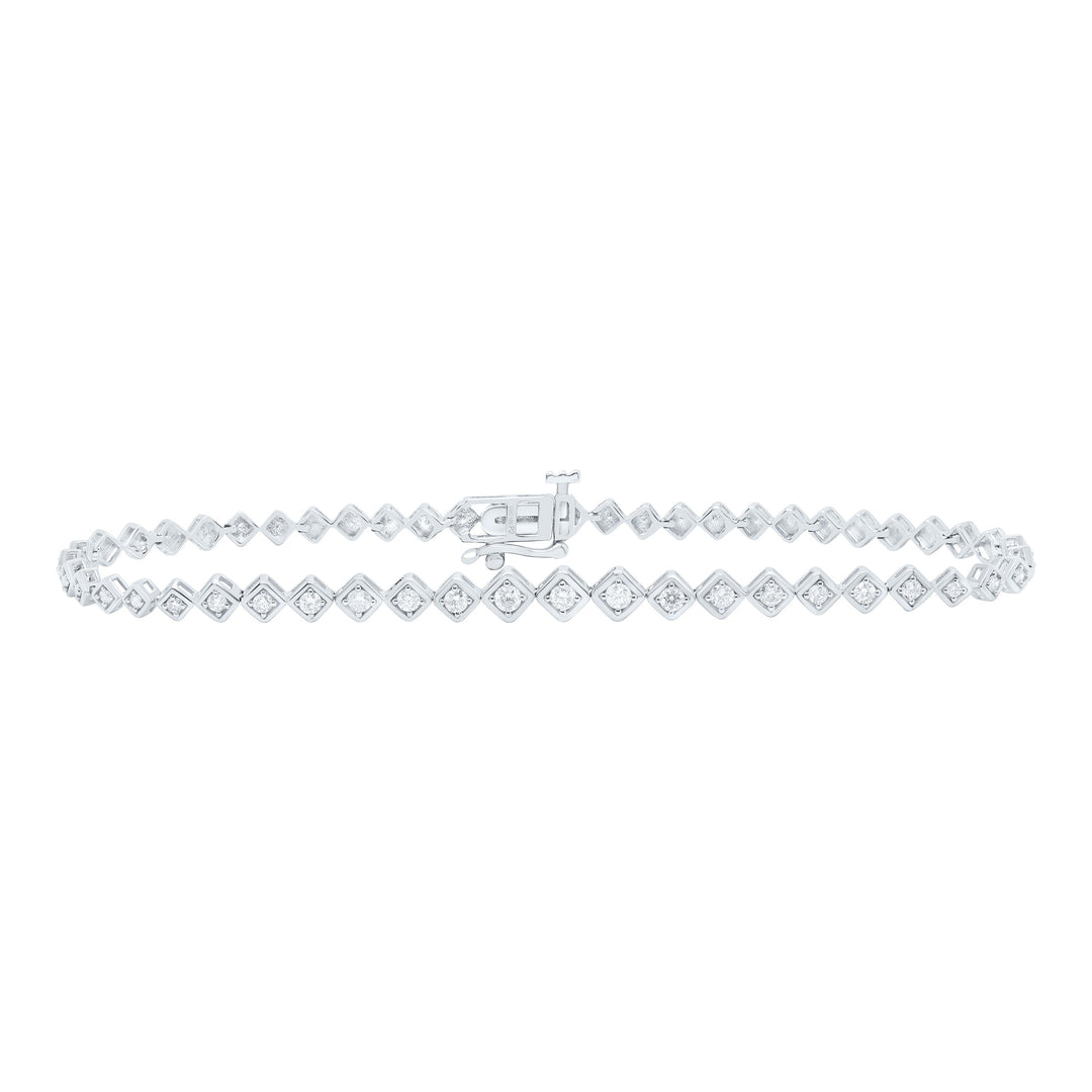 1/2CTW-NAT DIA P2 GIFT LADIES BRACELET (7 INCH) Daisy Joyeria