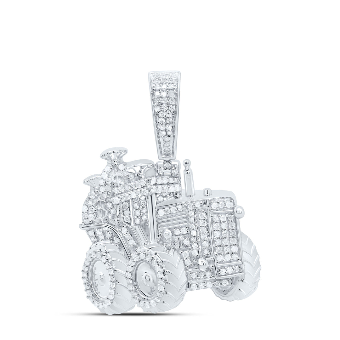 5/8CTW-NAT DIA P3 TRUCK MENS CHARM Daisy Joyeria