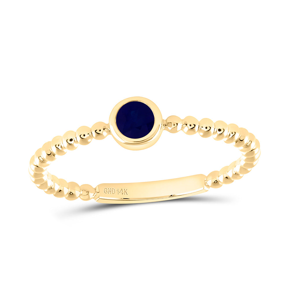 3.2MM-RD-BS NAT GEM ROUND LADIES RING Daisy Joyeria
