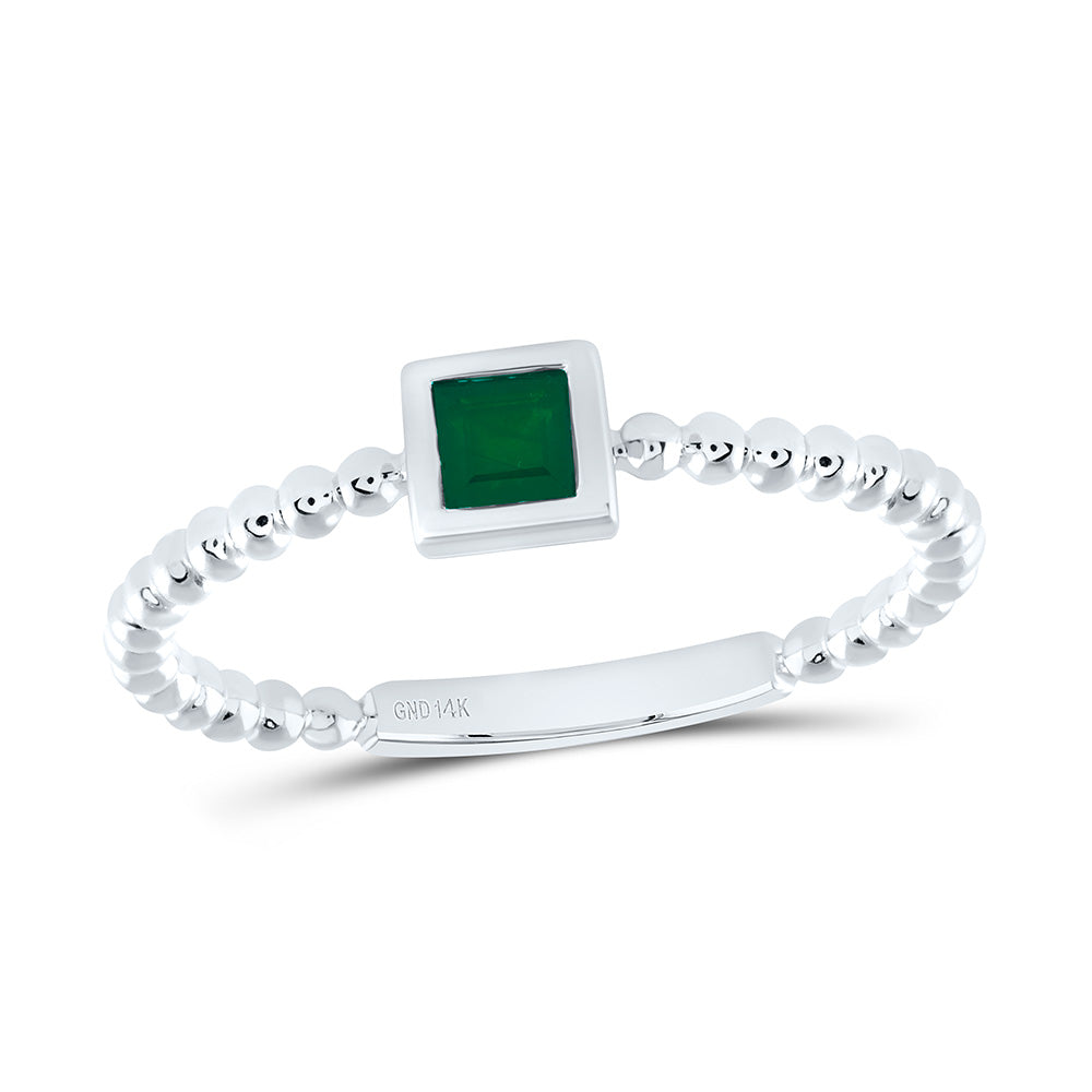 3.1MM-PR-EM NAT GEM PRINCESS LADIES RING Daisy Joyeria