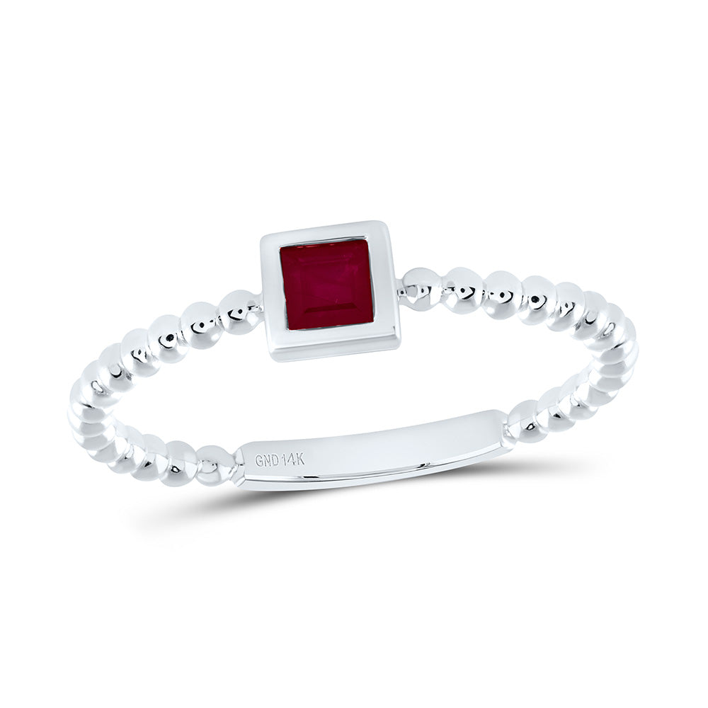 3.1MM-PR-RU NAT GEM PRINCESS LADIES RING Daisy Joyeria