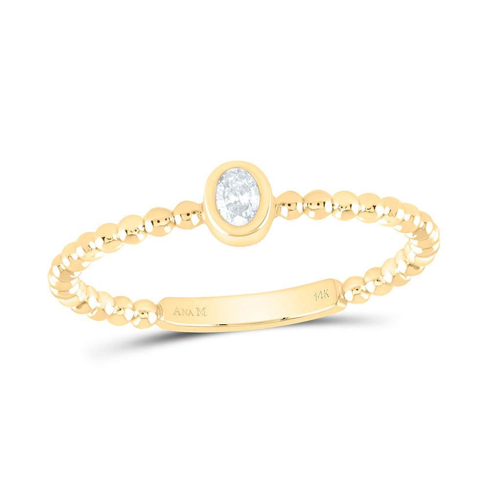 1/12CTW-NAT DIA OV-I1 FASHION OVAL LADIES RING Daisy Joyeria