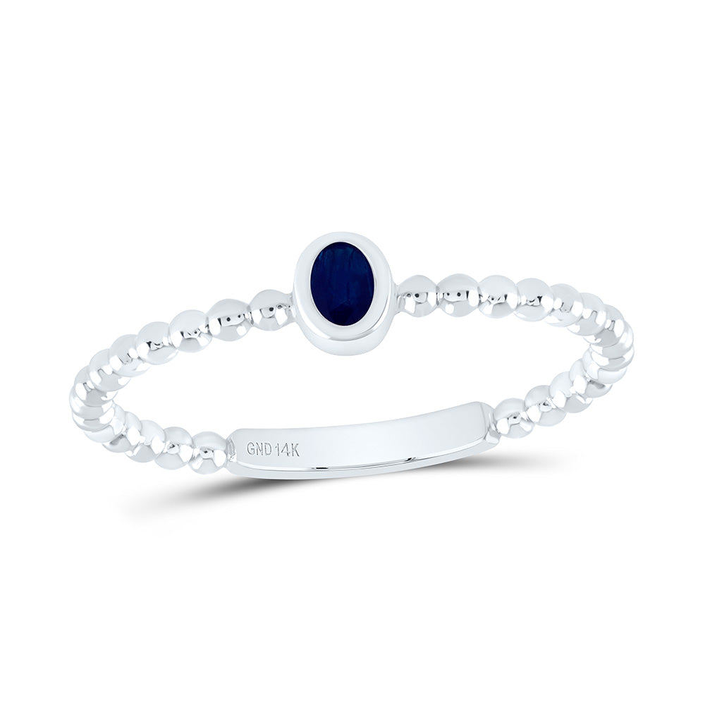 4X3MM-OV-BS NAT GEM OVAL LADIES RING Daisy Joyeria