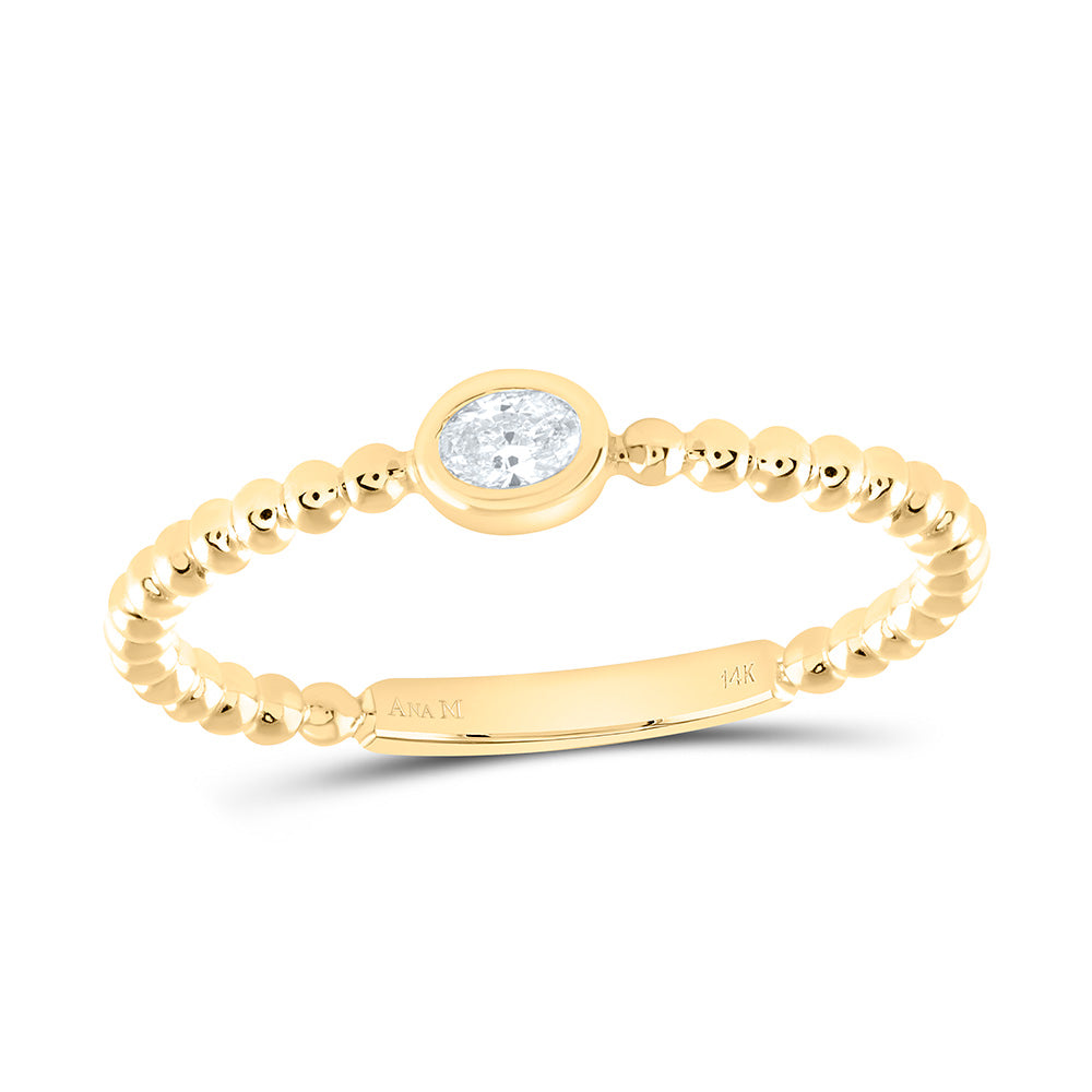 1/12CTW-NAT DIA OV-I1 FASHION OVAL LADIES RING Daisy Joyeria