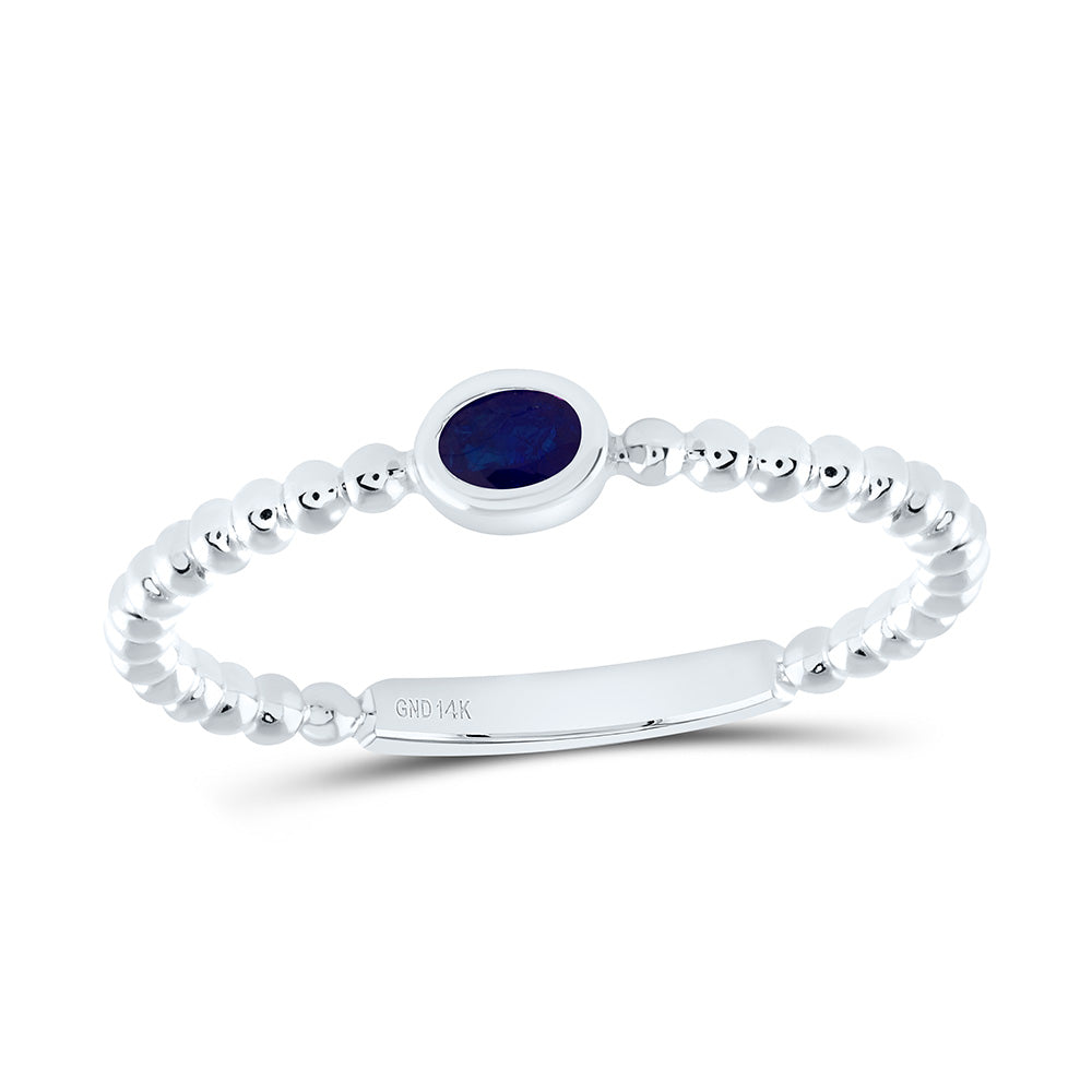 4X3MM-OV-BS NAT GEM OVAL LADIES RING Daisy Joyeria