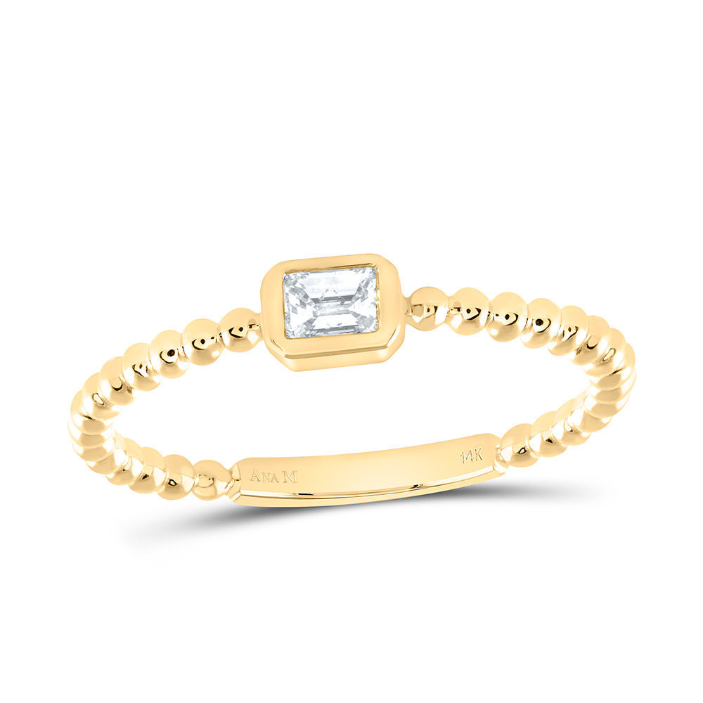 1/6CTW-NAT DIA EM-I1 FASHION EMERALD LADIES RING Daisy Joyeria
