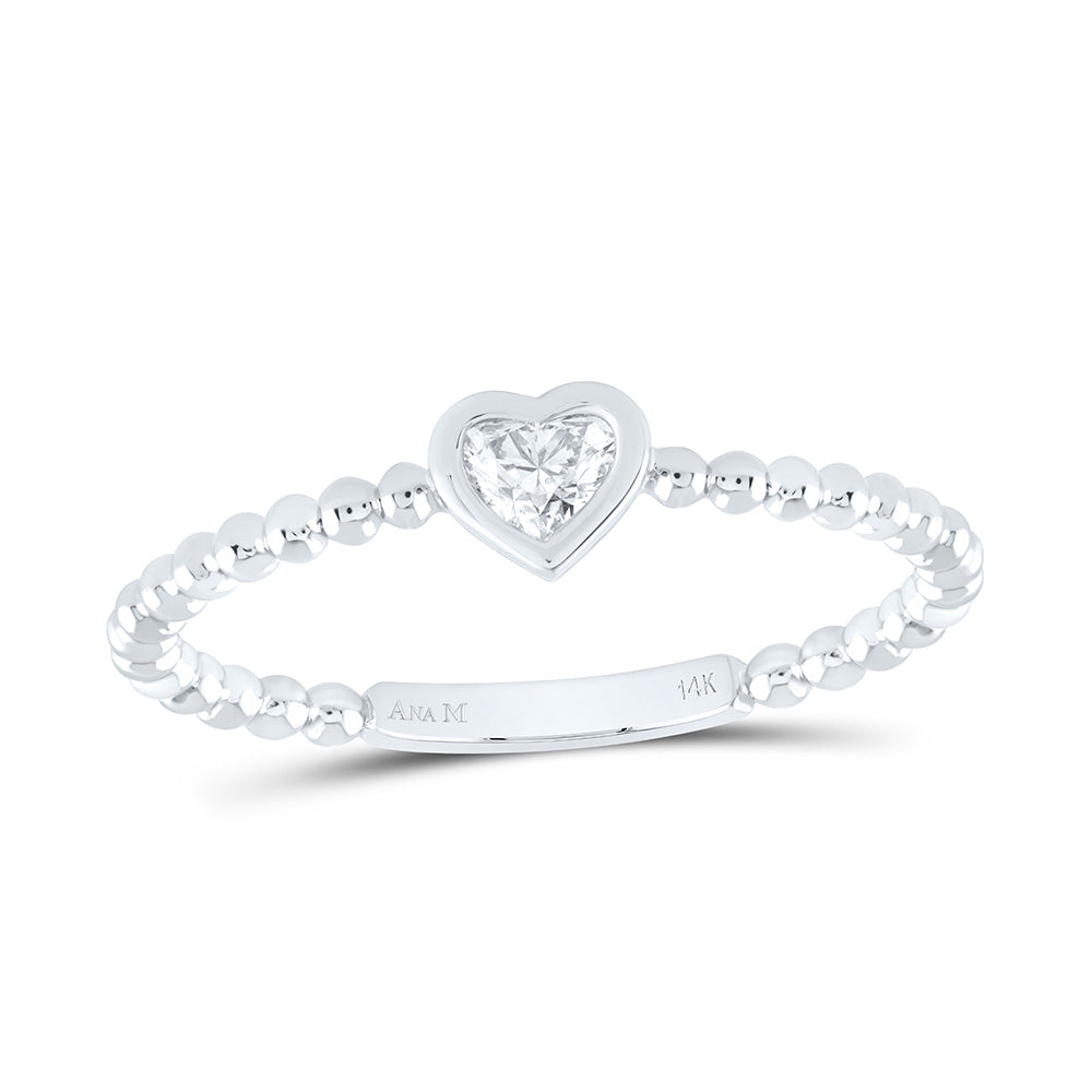 1/5CTW-NAT DIA HS-I1 FASHION HEART LADIES BAND Daisy Joyeria