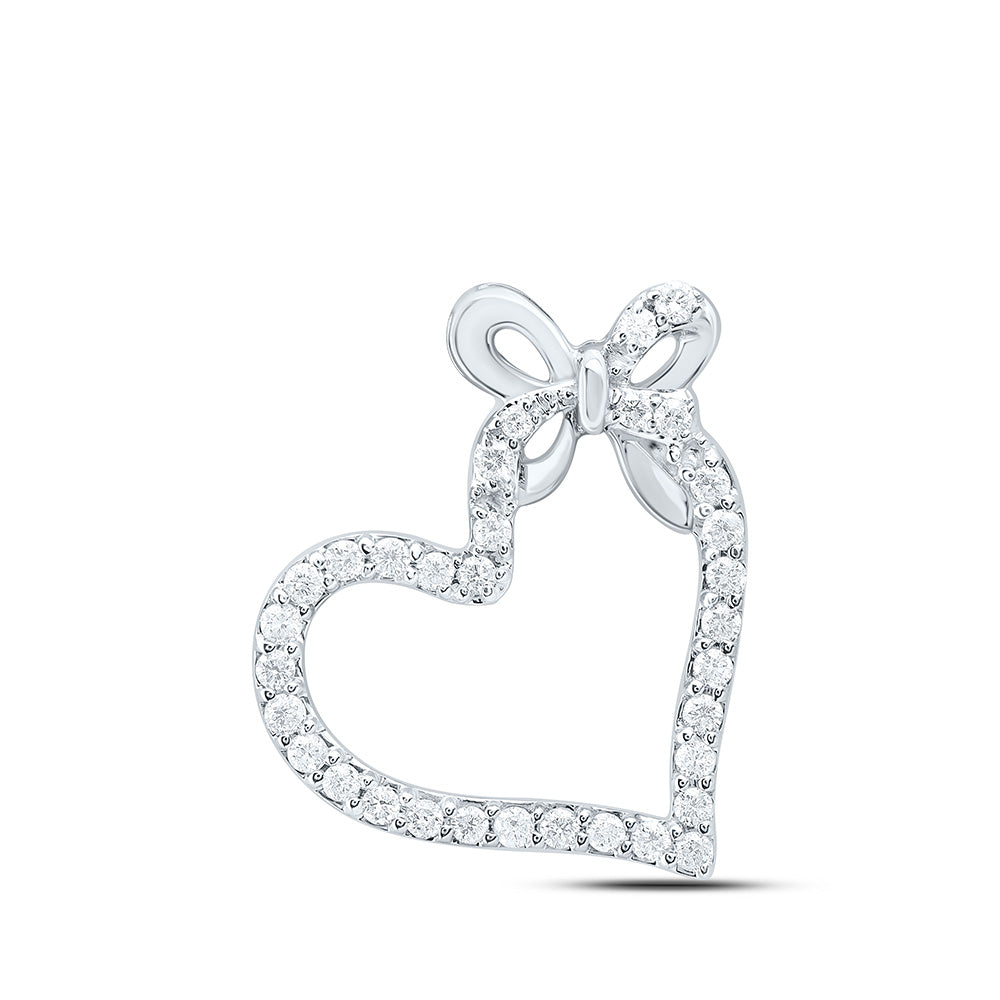 1/4CTW-NAT DIA CN FASHION HEART PENDANT Daisy Joyeria