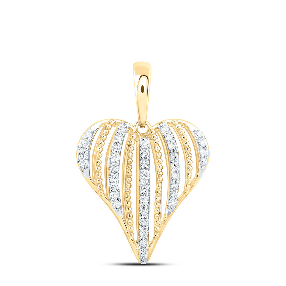 1/5CTW-NAT DIA CN FASHION HEART PENDANT Daisy Joyeria