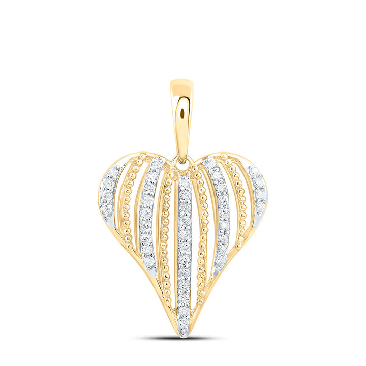 1/5CTW-NAT DIA CN FASHION HEART PENDANT Daisy Joyeria