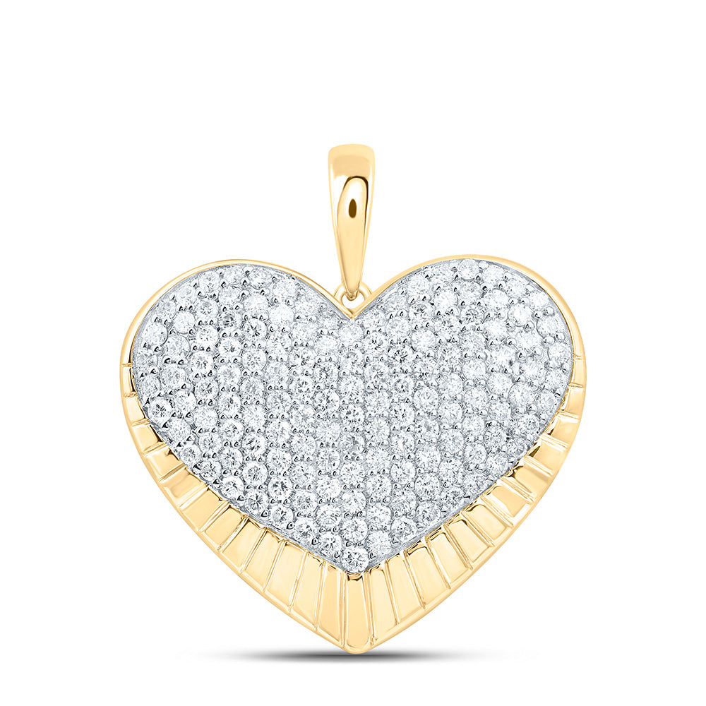 1 1/5CTW-NAT DIA CN FASHION HEART PENDANT Daisy Joyeria