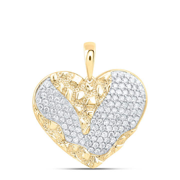 1 CTW-NAT DIA CN FASHION HEART PENDANT Daisy Joyeria
