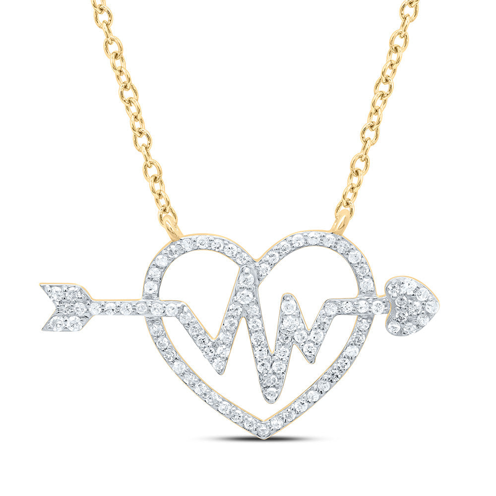 1/3CTW-NAT DIA P1 GIFT HEART NECKLACE (18 INCH) Daisy Joyeria