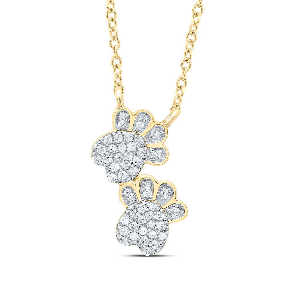 1/6CTW-NAT DIA P1 GIFT NECKLACE (18 INCH) Daisy Joyeria