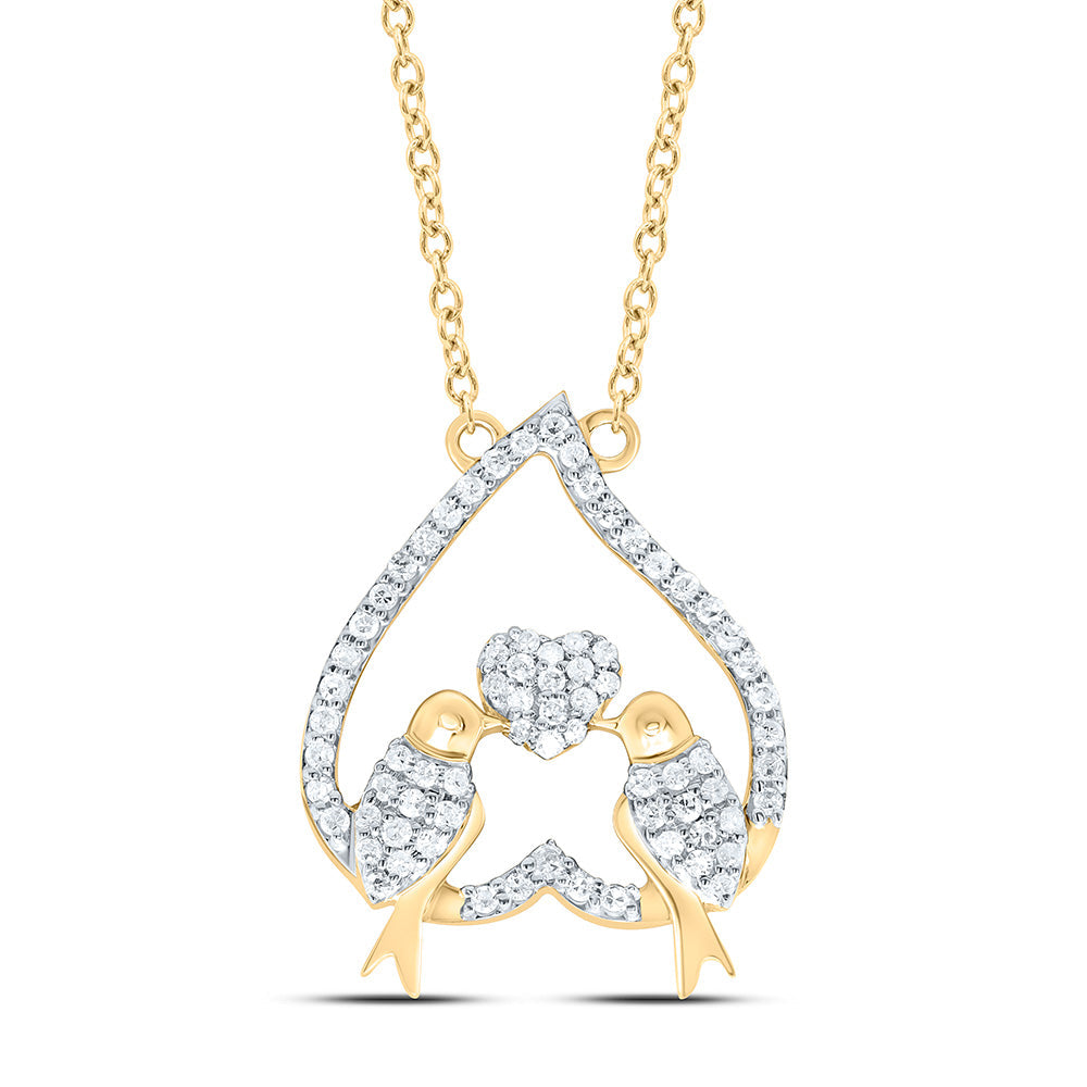 1/5CTW-NAT DIA P1 GIFT HEART NECKLACE (18 INCH) Daisy Joyeria