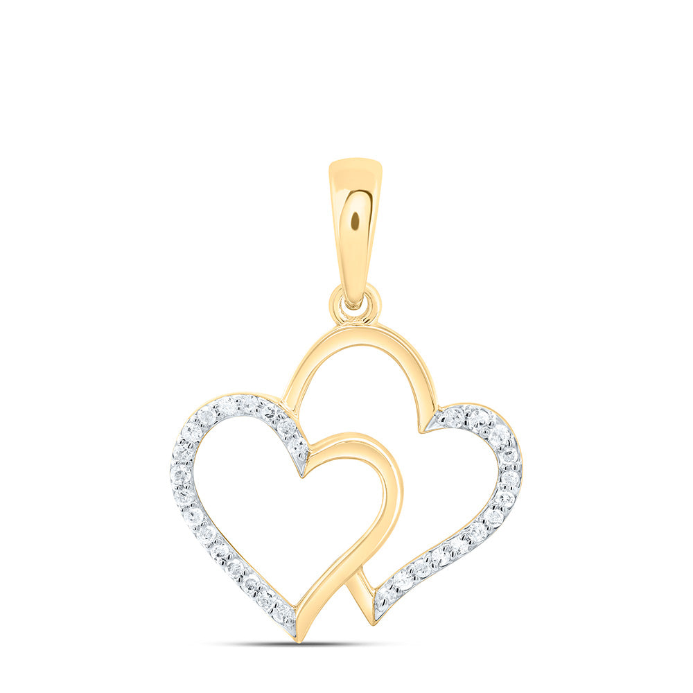 1/12CTW-NAT DIA P1 GIFT HEART PENDANT Daisy Joyeria