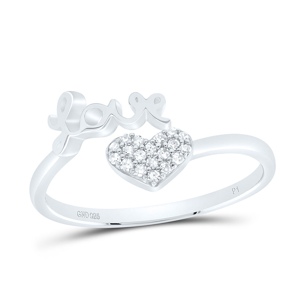 1/12CTW-NAT DIA P1 GIFT LOVE HEART RING Daisy Joyeria