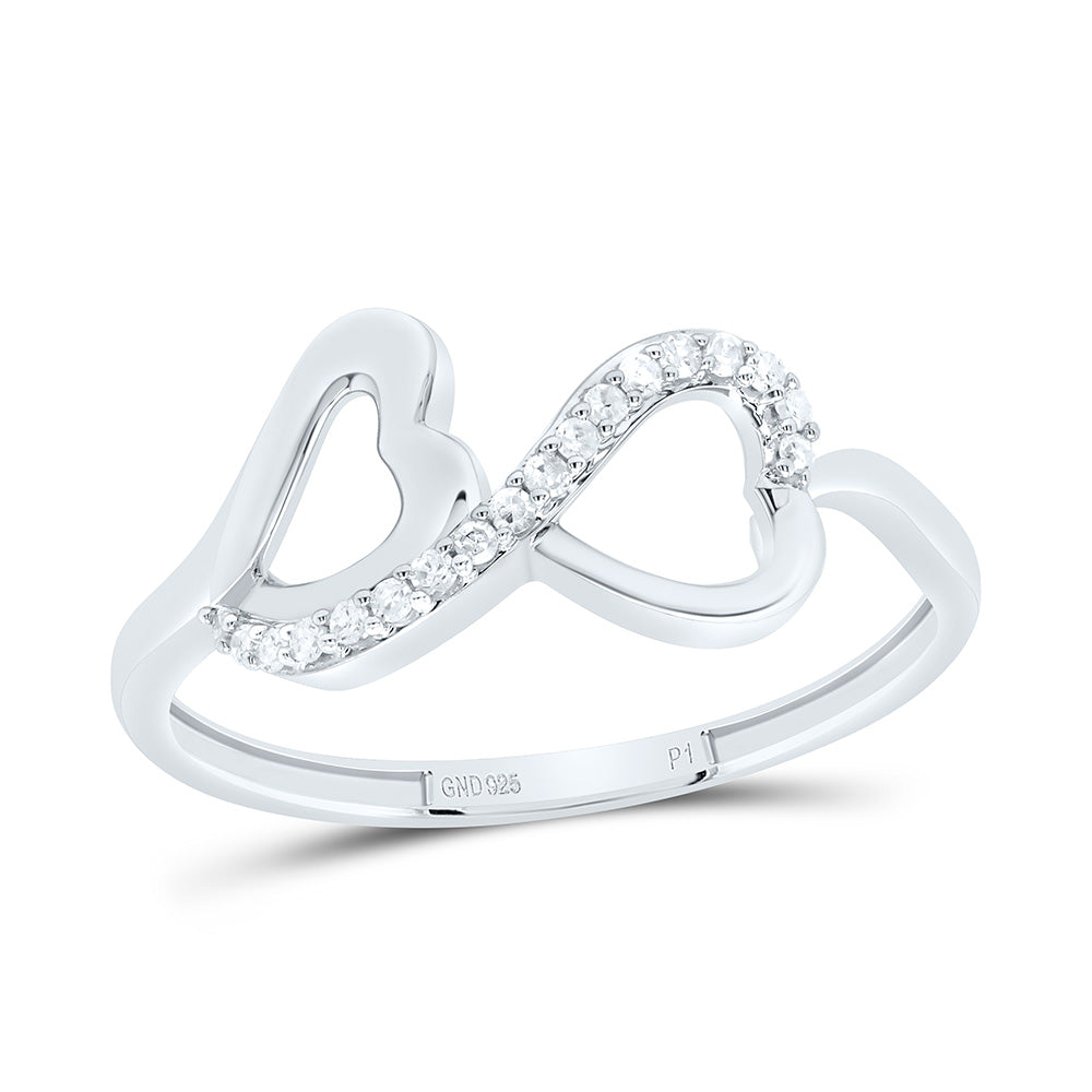 1/12CTW-NAT DIA P1 GIFT  HEART RING Daisy Joyeria