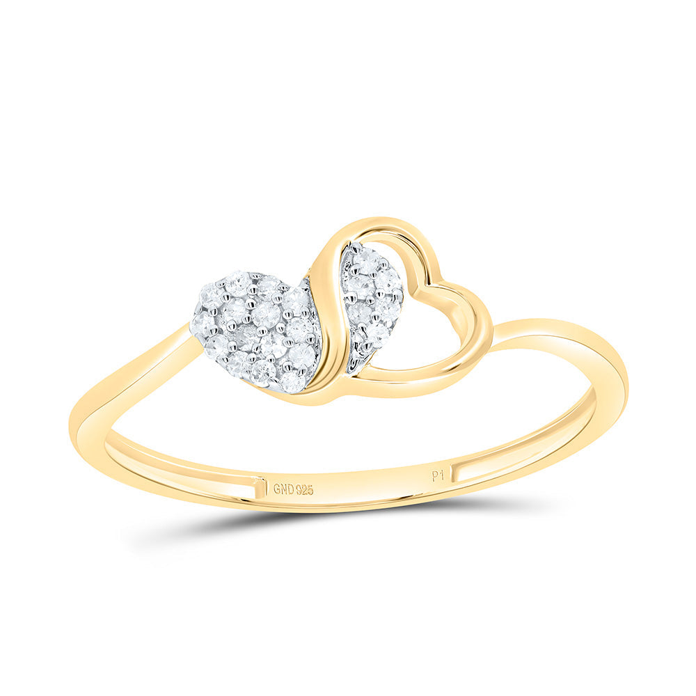 1/12CTW-NAT DIA P1 GIFT HEART RING Daisy Joyeria