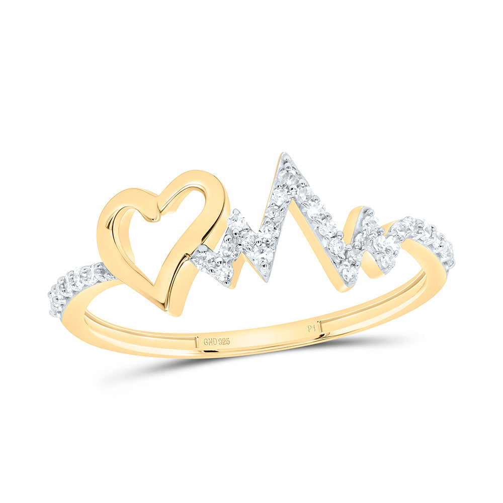 1/6CTW-NAT DIA P1 GIFT  HEART RING Daisy Joyeria
