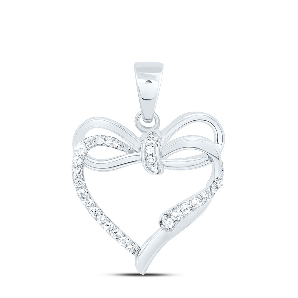 1/10CTW-NAT DIA NK GIFT HEART PENDANT Daisy Joyeria
