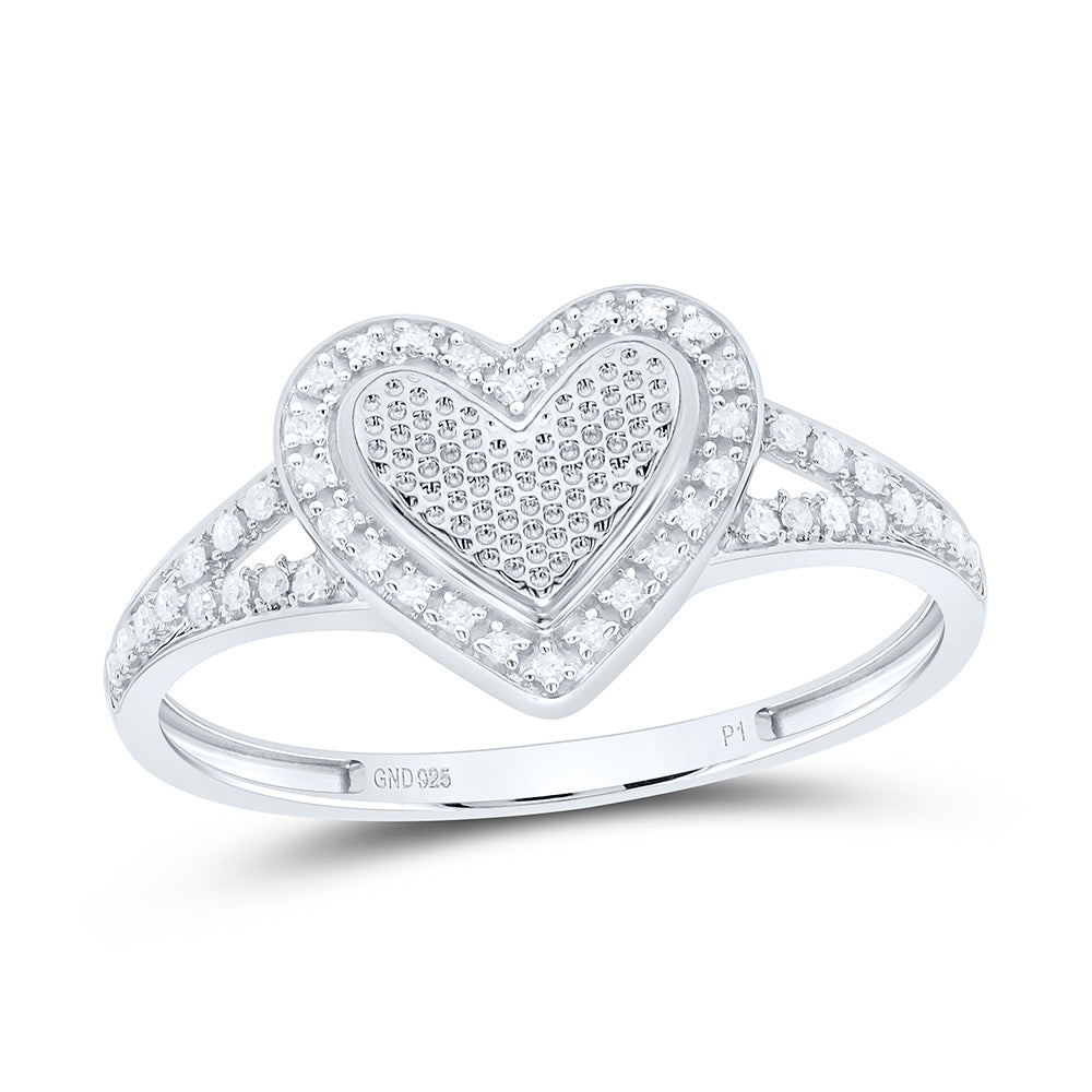 1/6CTW-NAT DIA P1 GIFT HEART RING Daisy Joyeria