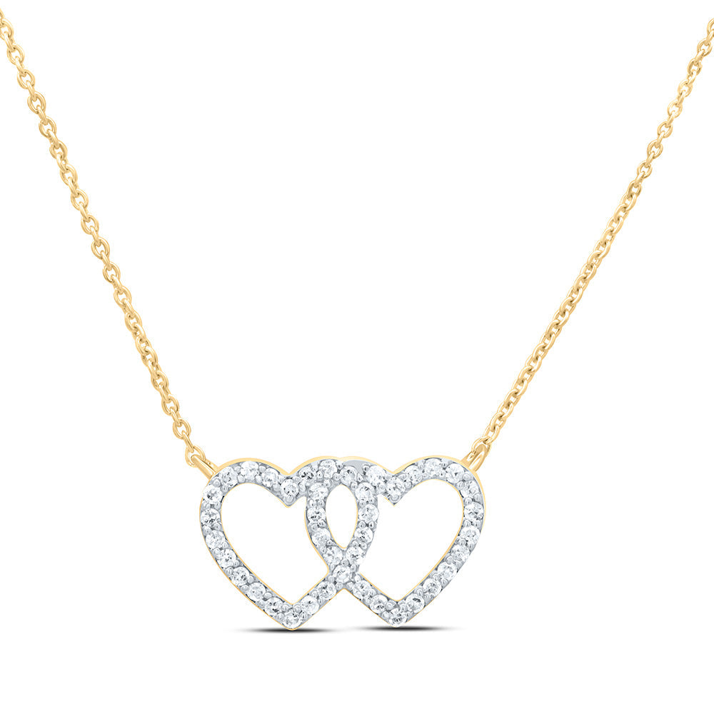 1/5CTW-NAT DIA P1 GIFT HEART NECKLACE (18 INCH) Daisy Joyeria