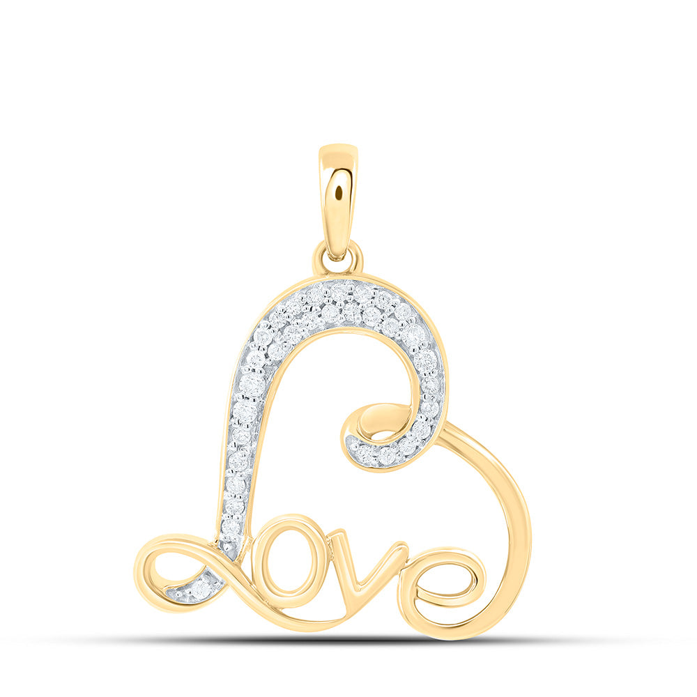 1/5CTW-NAT DIA CN GIFT LOVE HEART PENDANT Daisy Joyeria