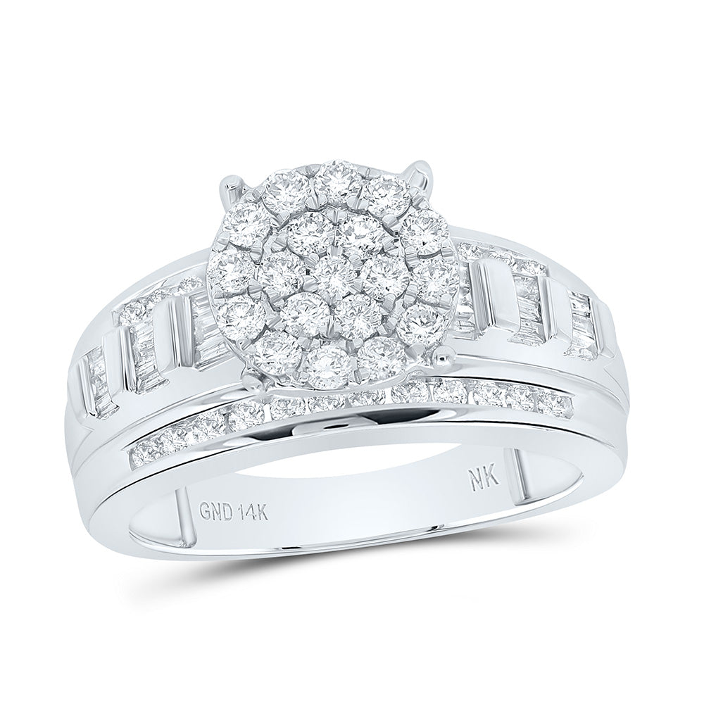 1CTW-NAT DIA NK FASHION ROUND RING Daisy Joyeria