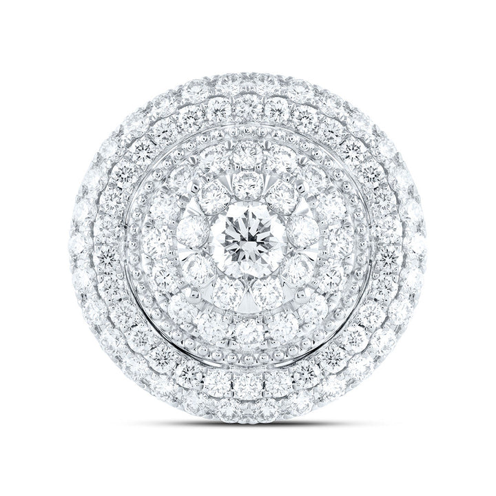 2 7/8CTW-NAT DIA ANA M ELITE 3/8CTW-CRD ROUND DOUBLE HALO BRIDAL RING Daisy Joyeria