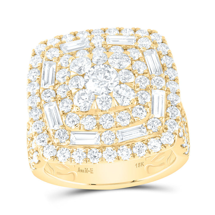 4CTW-NAT DIA ANA M ELITE 3/8CTW-CRD CUSHION DOUBLE HALO BRIDAL RING Daisy Joyeria