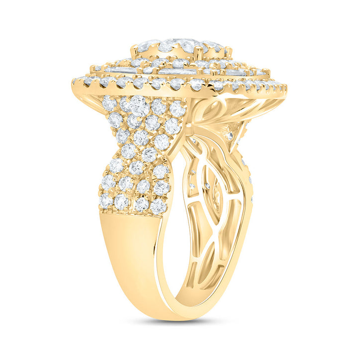 4CTW-NAT DIA ANA M ELITE 3/8CTW-CRD CUSHION DOUBLE HALO BRIDAL RING Daisy Joyeria