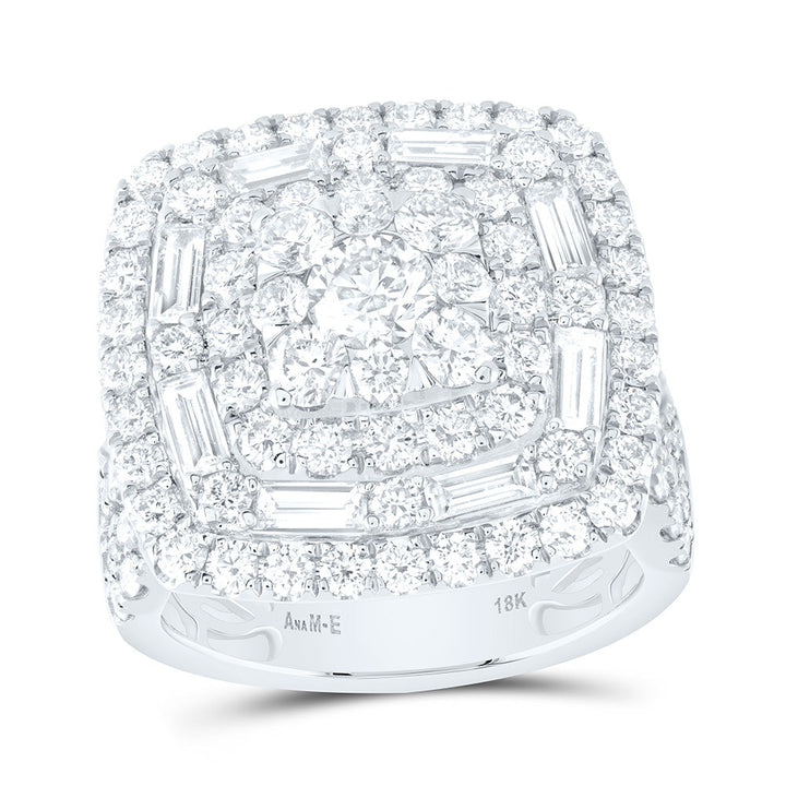 4CTW-NAT DIA ANA M ELITE 3/8CTW-CRD CUSHION DOUBLE HALO BRIDAL RING Daisy Joyeria