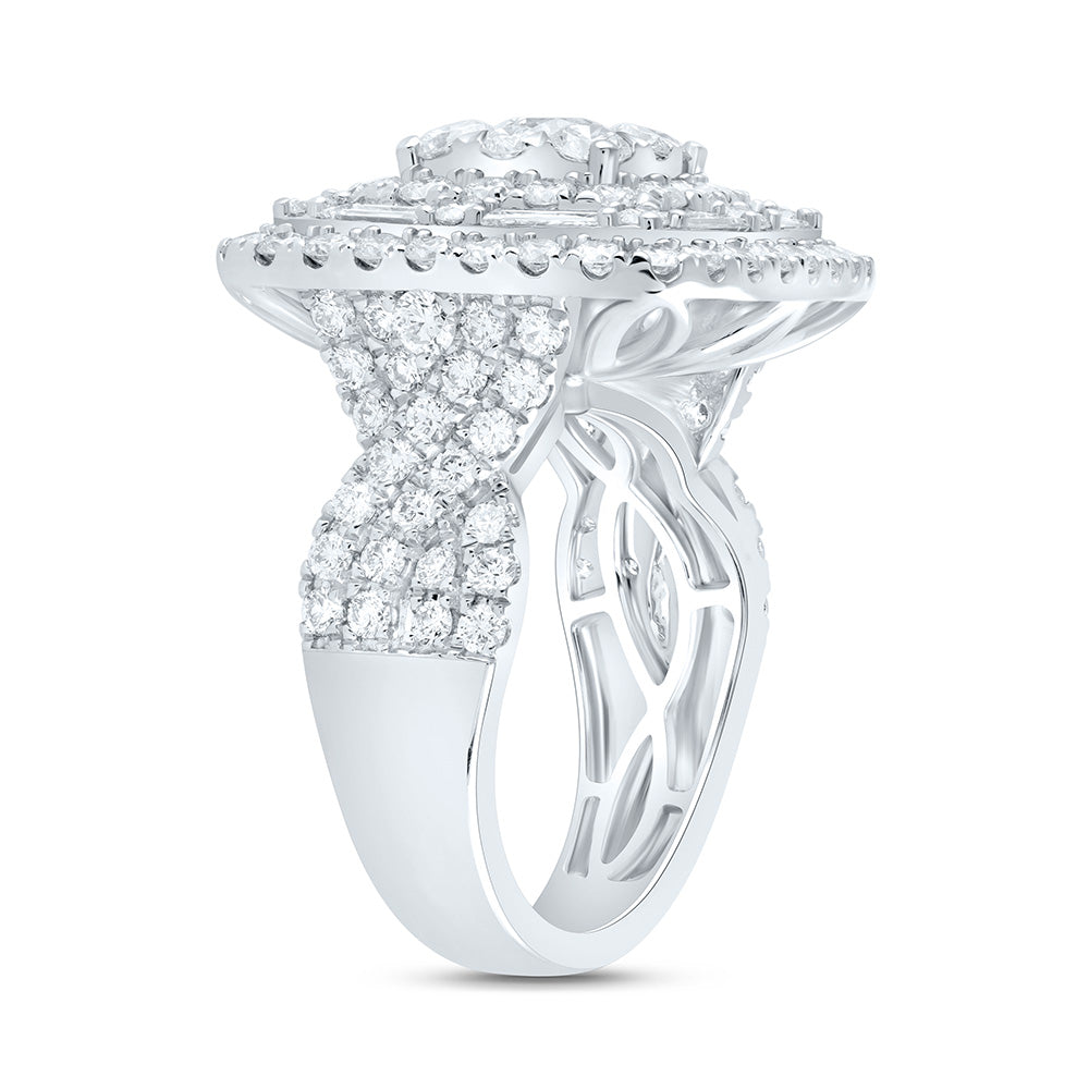 4CTW-NAT DIA ANA M ELITE 3/8CTW-CRD CUSHION DOUBLE HALO BRIDAL RING Daisy Joyeria