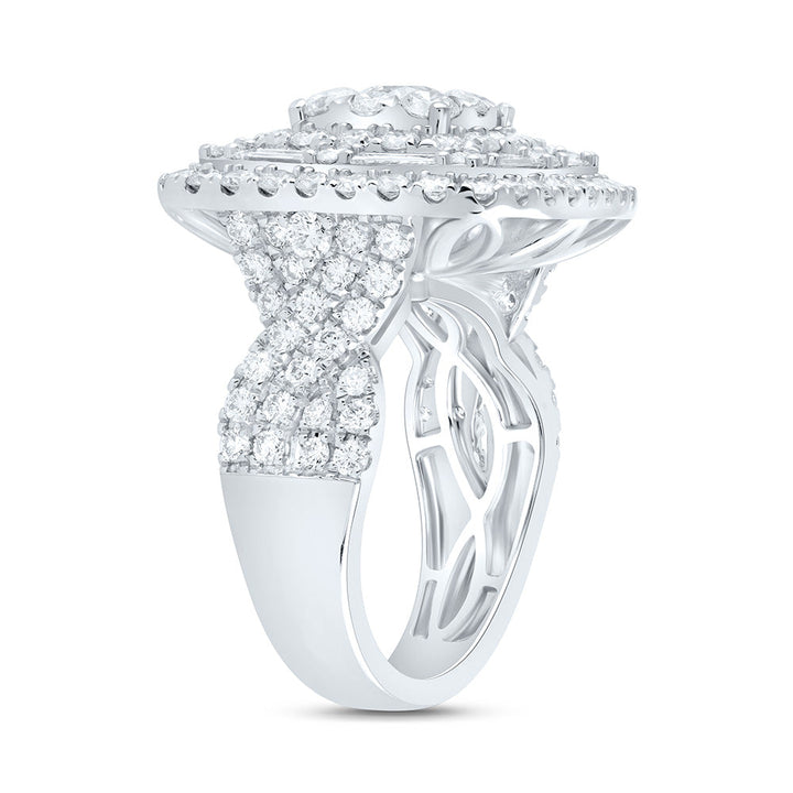 4CTW-NAT DIA ANA M ELITE 3/8CTW-CRD CUSHION DOUBLE HALO BRIDAL RING Daisy Joyeria