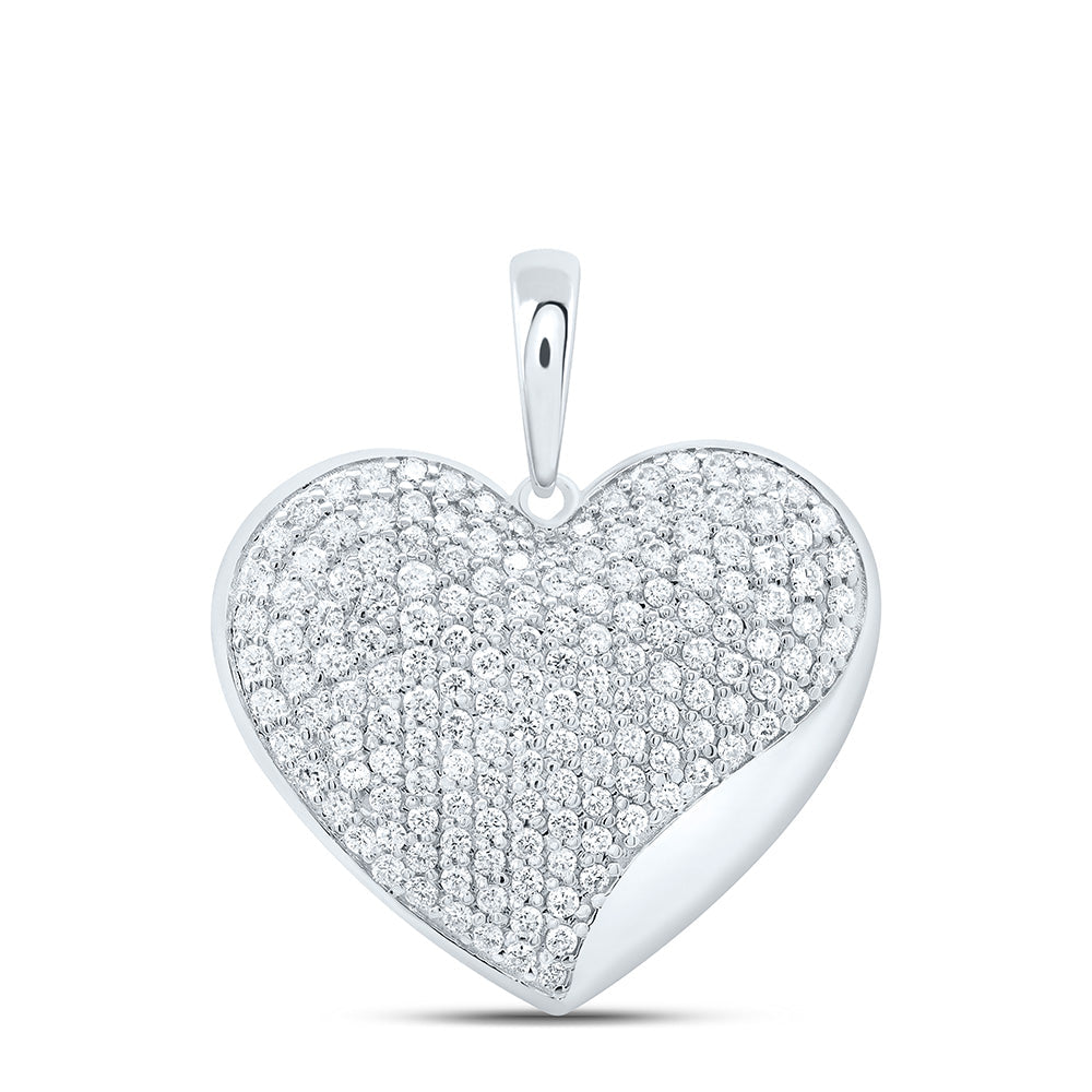1 CTW-NAT DIA CN FASHION HEART PENDANT Daisy Joyeria