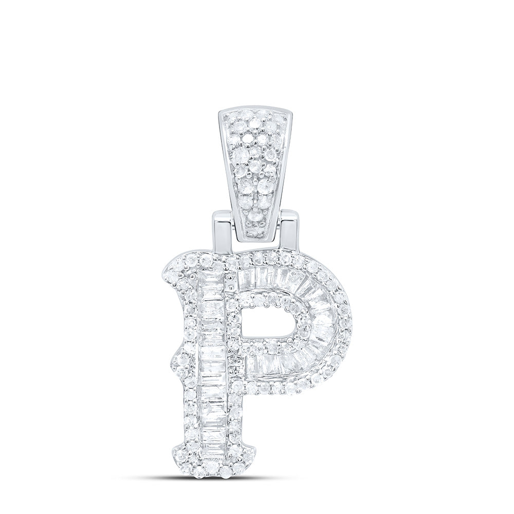 3/8CTW-NAT DIA P2P3 GIFT (15MM) INITIAL "P" PENDANT Daisy Joyeria