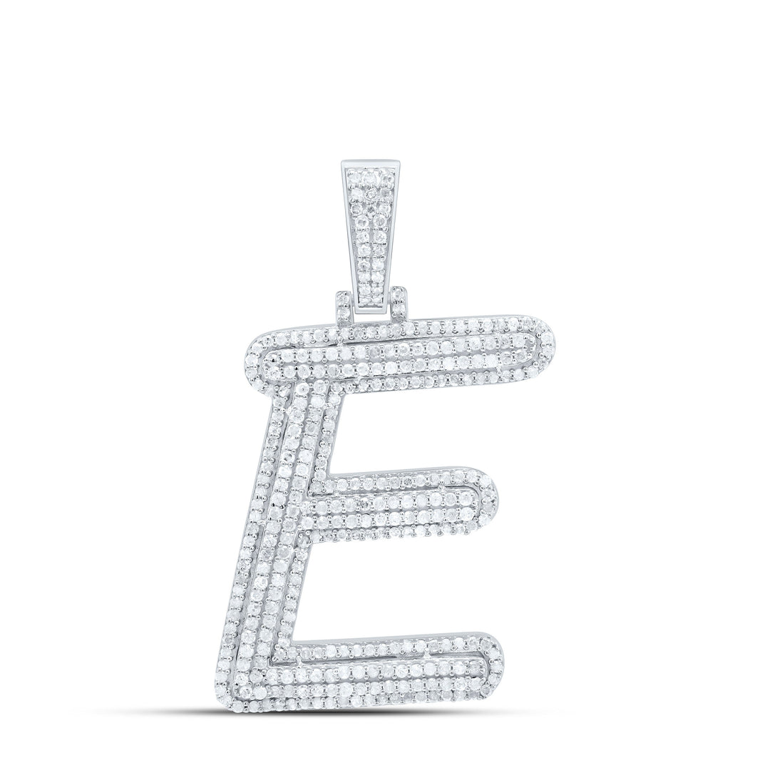 3/4CTW-NAT DIA P3 GIFT INITIAL "E" PENDANT Daisy Joyeria