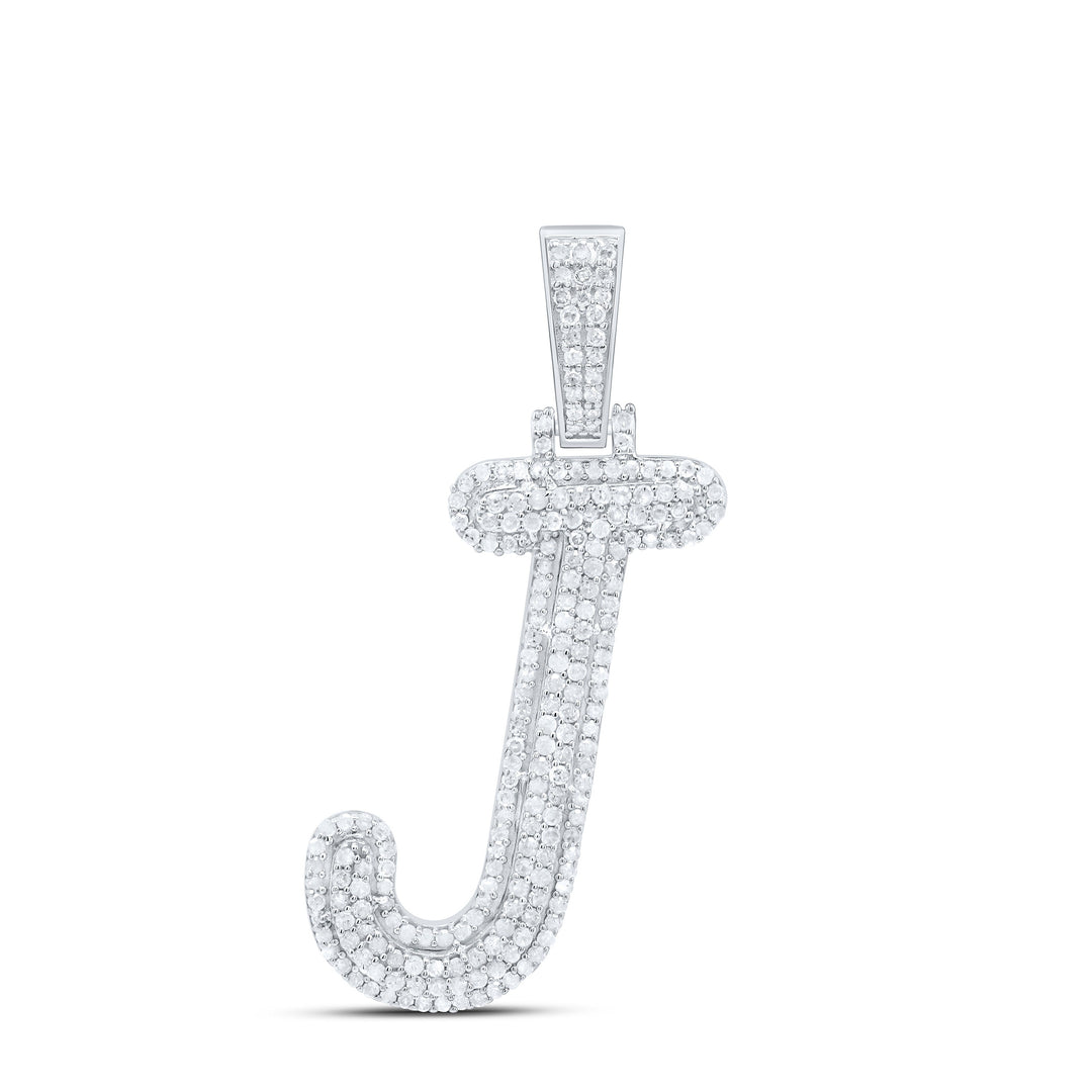 5/8CTW-NAT DIA P3 GIFT INITIAL "J" PENDANT Daisy Joyeria