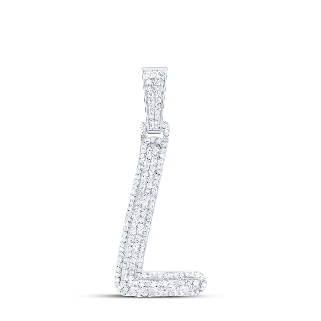 1/2CTW-NAT DIA P3 GIFT INITIAL "L" PENDANT Daisy Joyeria