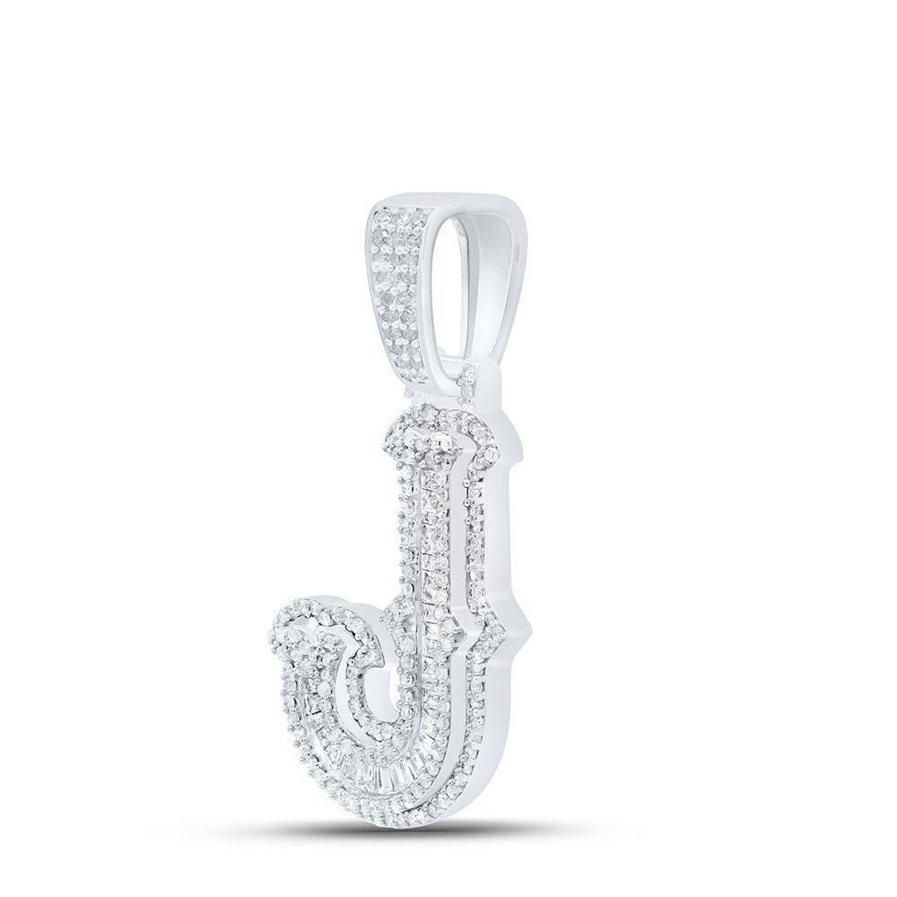 7/8CTW-NAT DIA P2P3 GIFT (25MM) INITIAL "J" PENDANT Daisy Joyeria