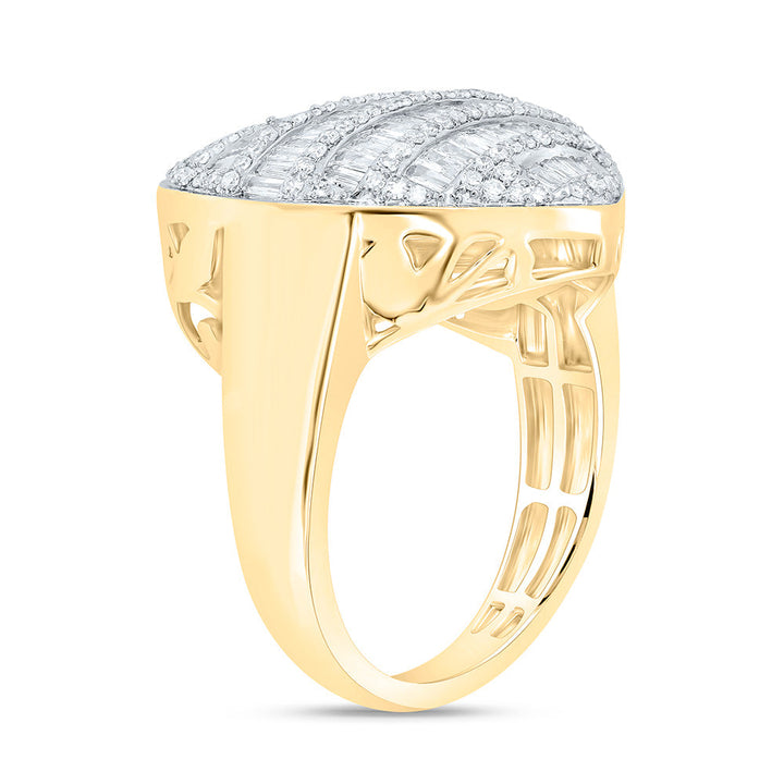 1CTW-NAT DIA NK FASHION HEART RING Daisy Joyeria