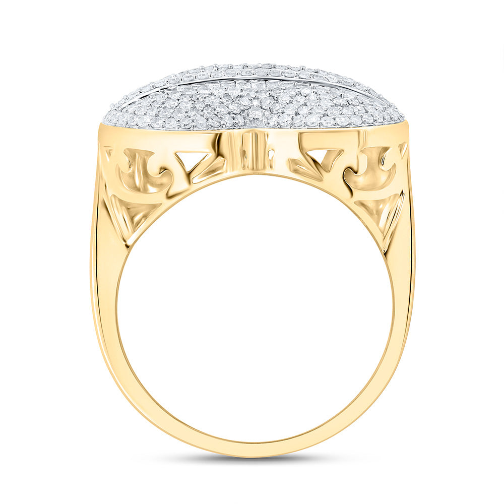 1CTW-NAT DIA NK FASHION HEART RING Daisy Joyeria