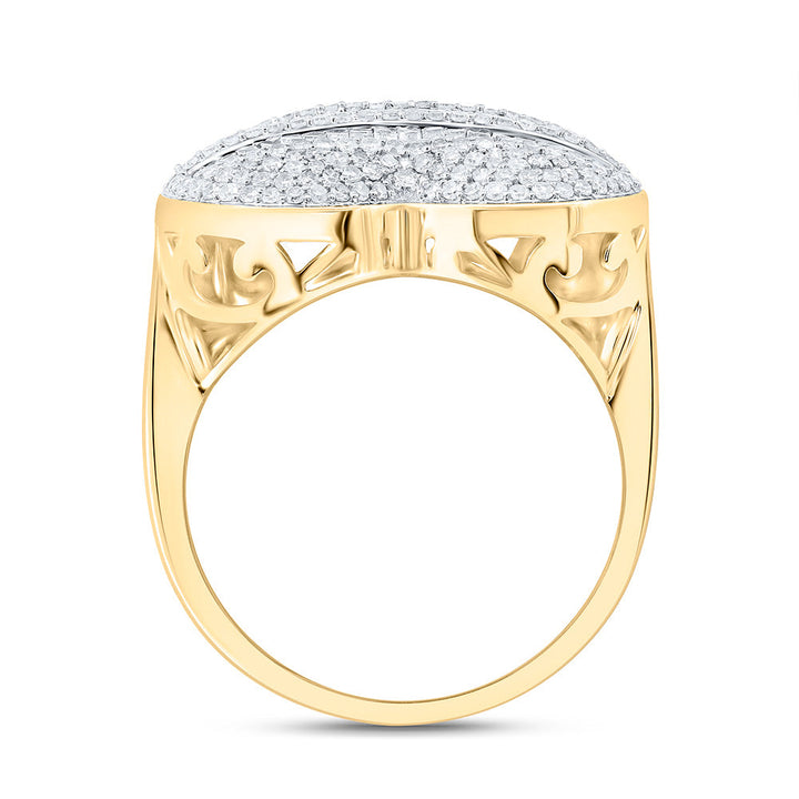 1CTW-NAT DIA NK FASHION HEART RING Daisy Joyeria