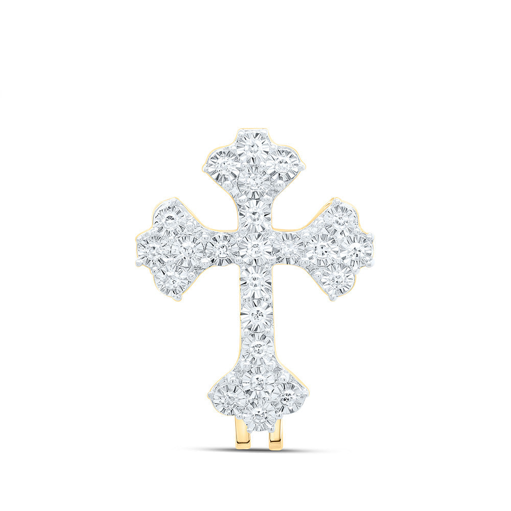 1/8CTW-NAT DIA NK CROSS BAIL Daisy Joyeria